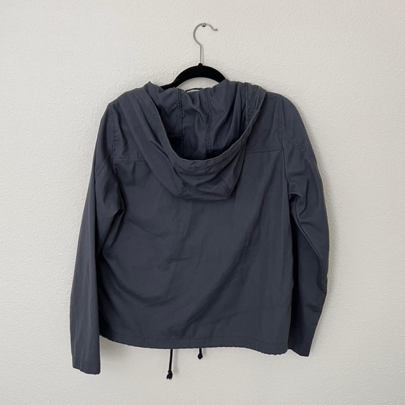 Noisy May Light Gray-ish Navy Blue Utility Jacket - Picture 2 of 6